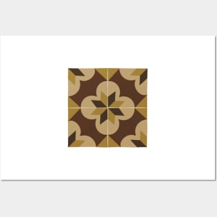 Brown Maltese Tile Posters and Art